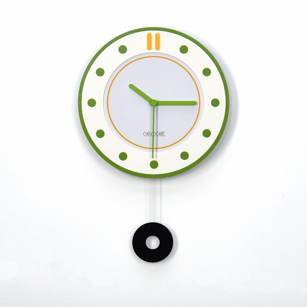Fashion 30cm Modern Wall Clocks Mute Hanging Wall Hung Clock Round Digital Wall Clocks Study