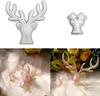 2pieces Christmas Antler Silicone Mold DIY Epoxy Gel Mold For Creative Ornaments Silicone Molds