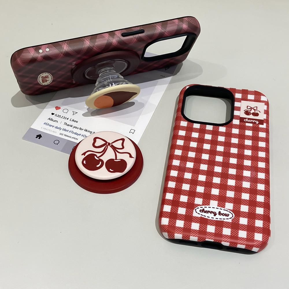 Apple 17/16Promax magnetic film mobile phone case is suitable for iPhone14 2-in-1 15 bracket protective case.