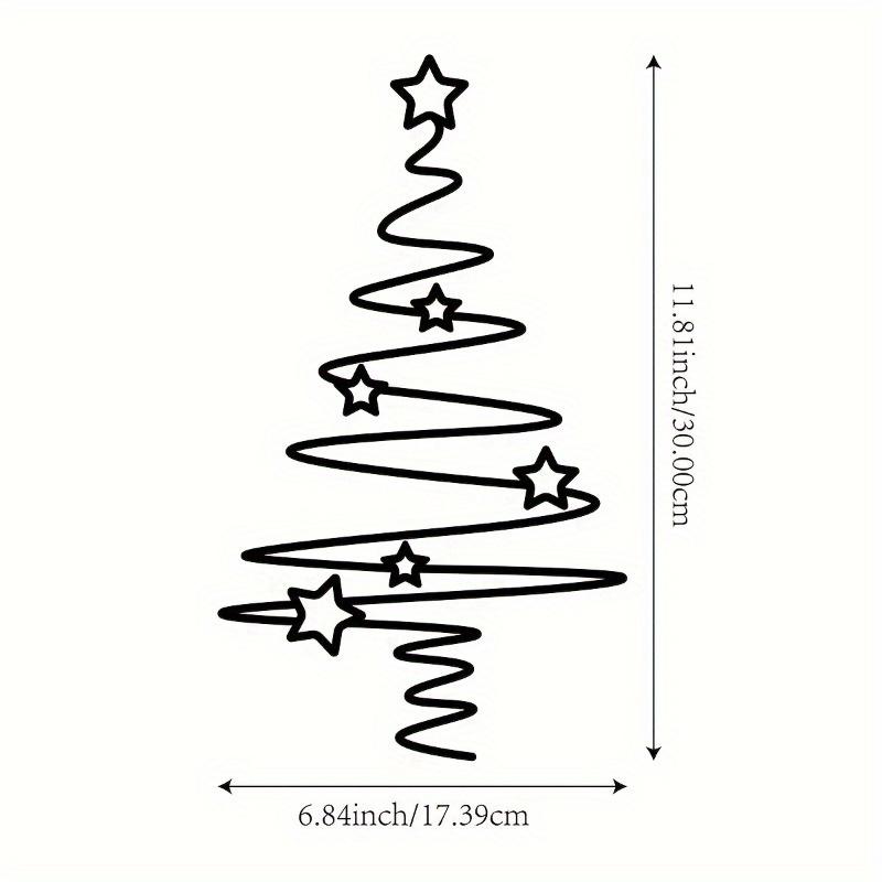 1pc Metal Christmas Tree Wall Art Holiday Decor Indoor Outdoor Star Ornaments Living Room Courtyard Garden Christmas Wall Decor