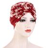Polyester Spiral Headscarf Cap With Breathable Design For Fashionable Winter Wear