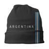 Argentina Flag Skullies Beanies Caps Unisex Winter Warm Knit Hat Unisex Women Adult Argentine Proud Bonnet Hats Outdoor Ski Cap