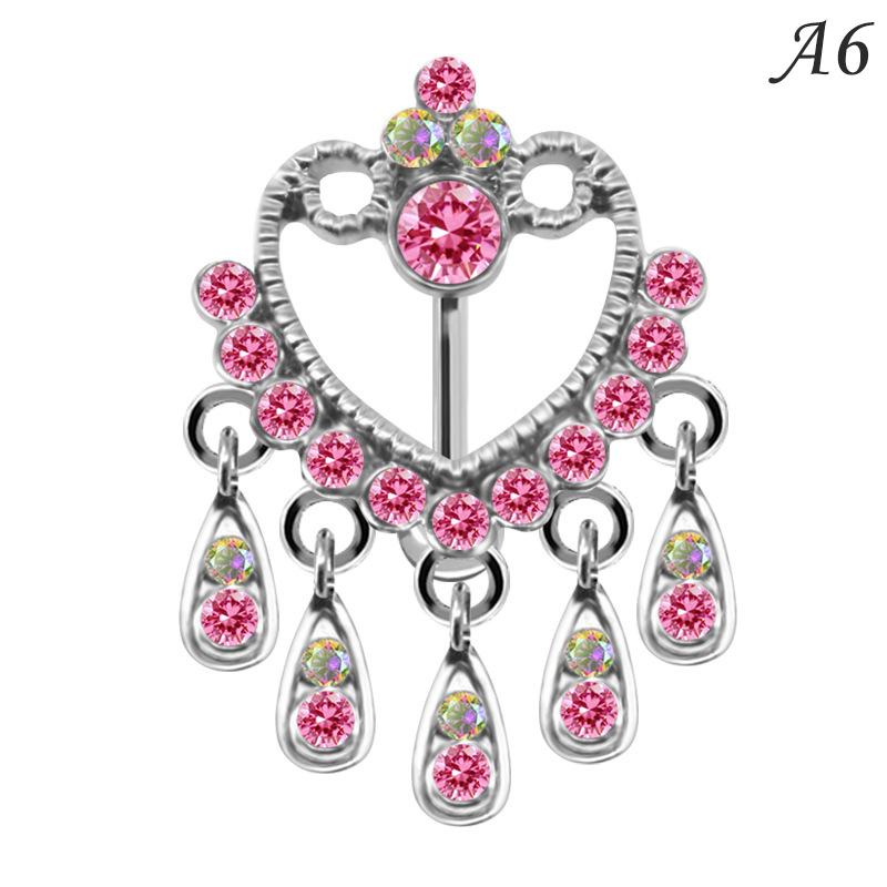 Stainless Steel Butterfly Navel Belly Button Rings For Women Jewelry