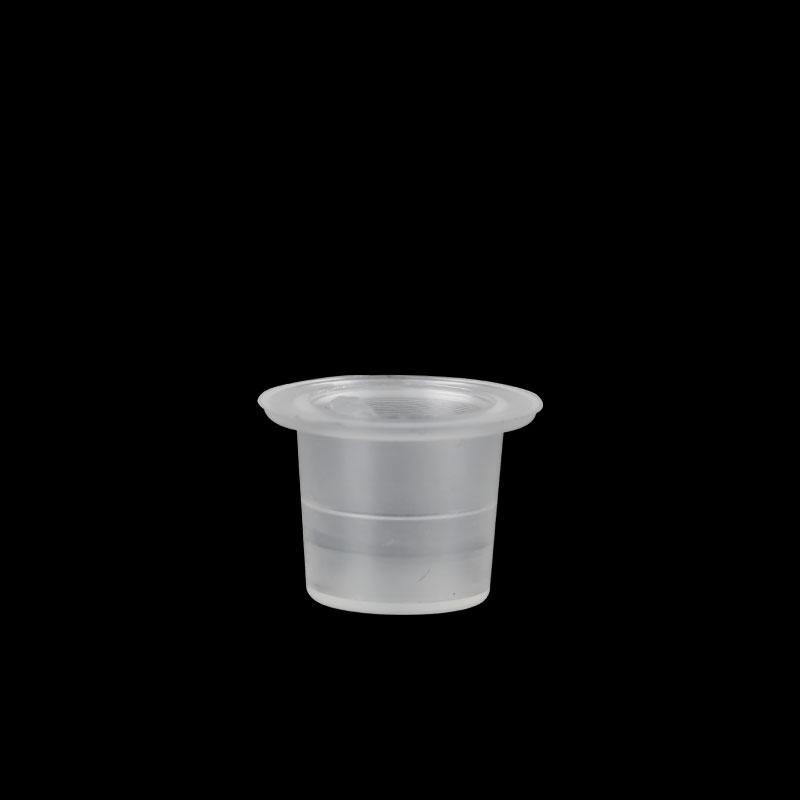 DM Top Quality 1000pcs Disposable Plastic Tattoo Ink Cups Permanent Makeup Pigment Clear Holder Container Cap Tattoo Accessory