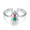 WOSTU 925 Sterling Silver Merry Xmas Gift Christmas Reindeer Stud Earrings Green Tree Drop Earring Luminous Santa Claus Studs