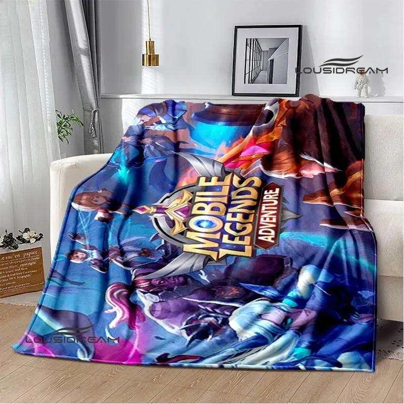 Mobile Legends Bang Bang Cartoon Printed Blankets Fashion Warm Flange Blanket Home Travel Blanket Bed Linings Birthday Gift