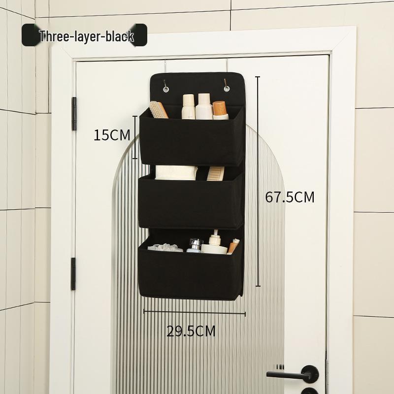 Foldable Multi-Layer Door Hanging Organizer for Dorms and Wardrobes
