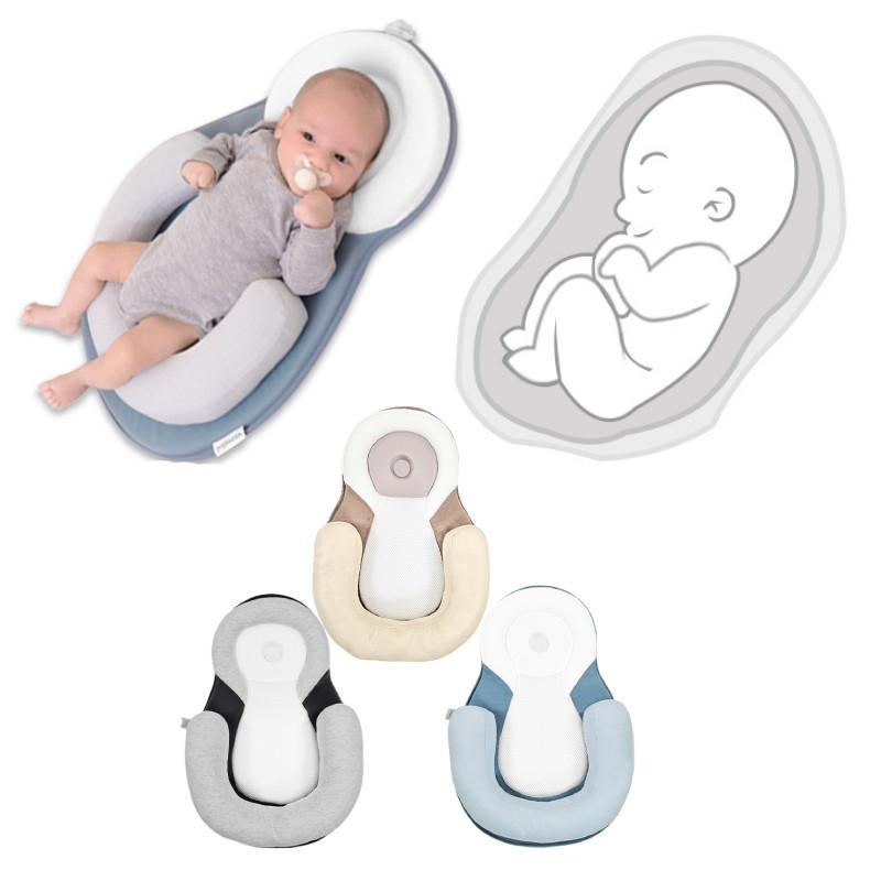 Premium Baby Head Shaping Pillow For Newborns With Comfortable Polyester Fiber Filling