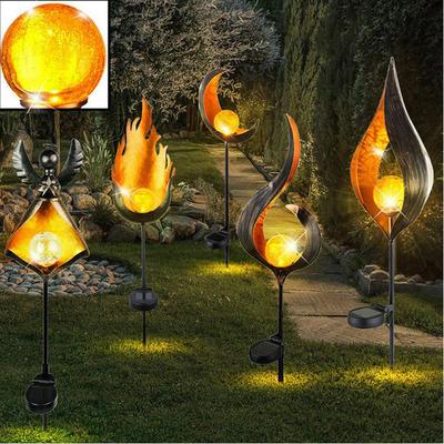 Lampa LED do ładowania słonecznego z efektem płomienia do dekoracji tarasu ogrodowego