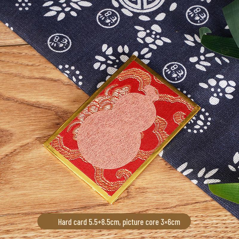 Calligraphy Desk Ornament: Creative Song Brocade Display, Xuan Paper DIY Card, Decorative Cultural Picture Frame Gift