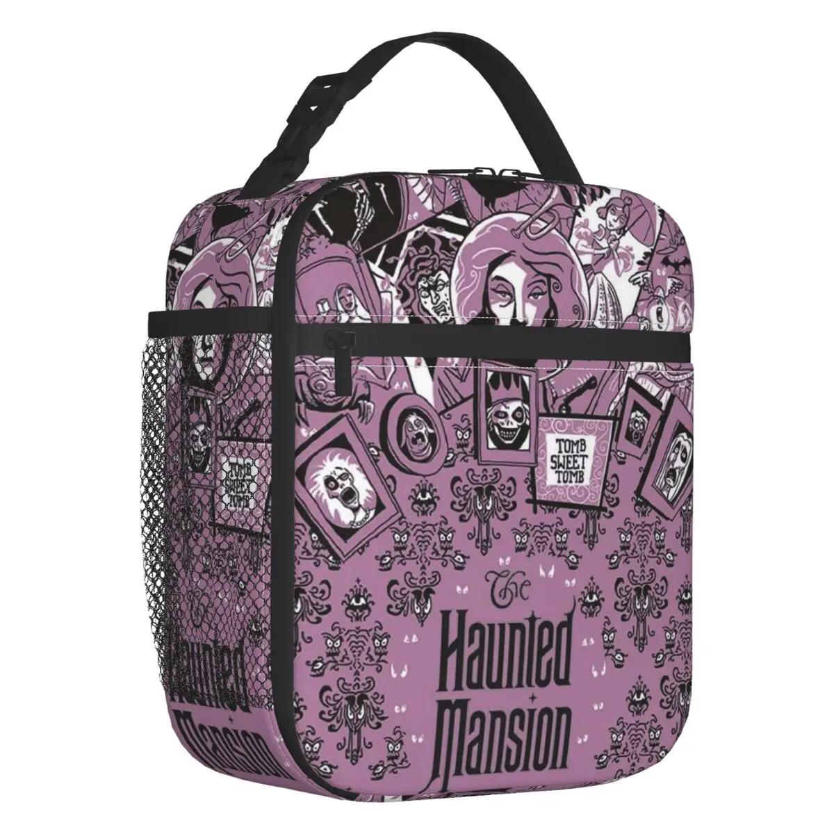 

Индивидуальный логотип Haunted Mansion Lunch Bag для женщин Термоохладитель Изолированные ланч-боксы для школьников 26x21x11CM белый