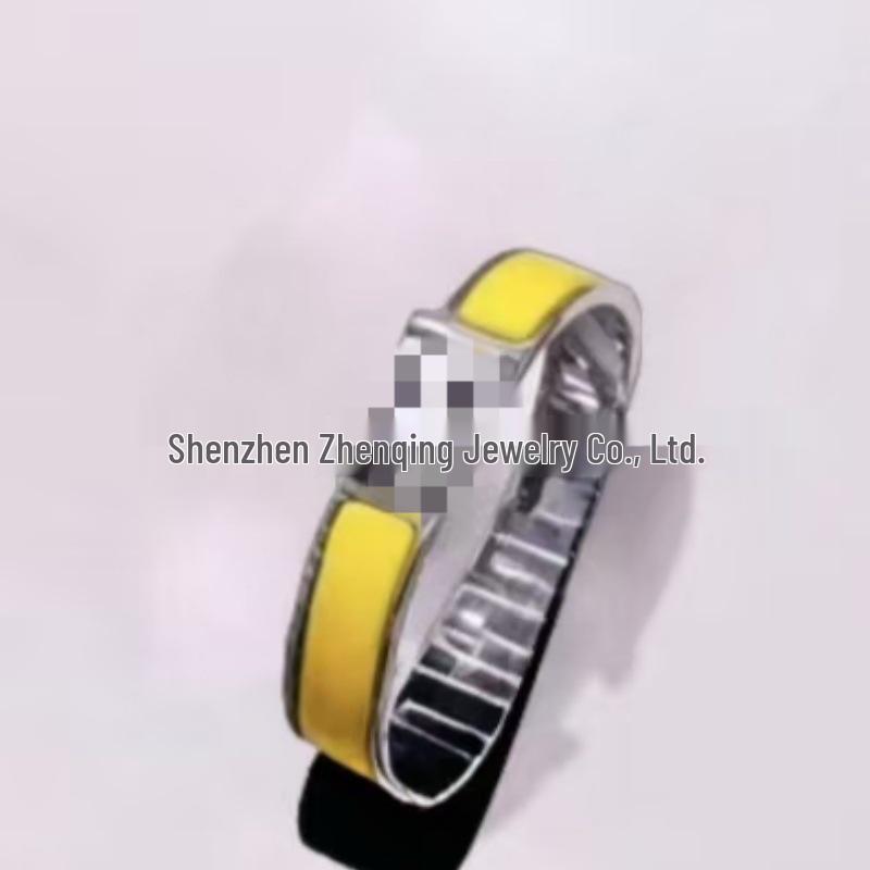 Náramek s písmenem H pozlacený 18k smaltovaný - Klasická móda, Více barev, Ideální pro páry