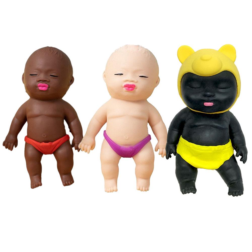 Soft Rubber Doll Squeezing Fun Toys For Kids Stress Reliever