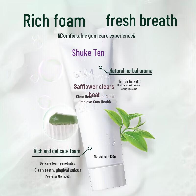 Shuke Safflower Gum Protection Herbal Toothpaste