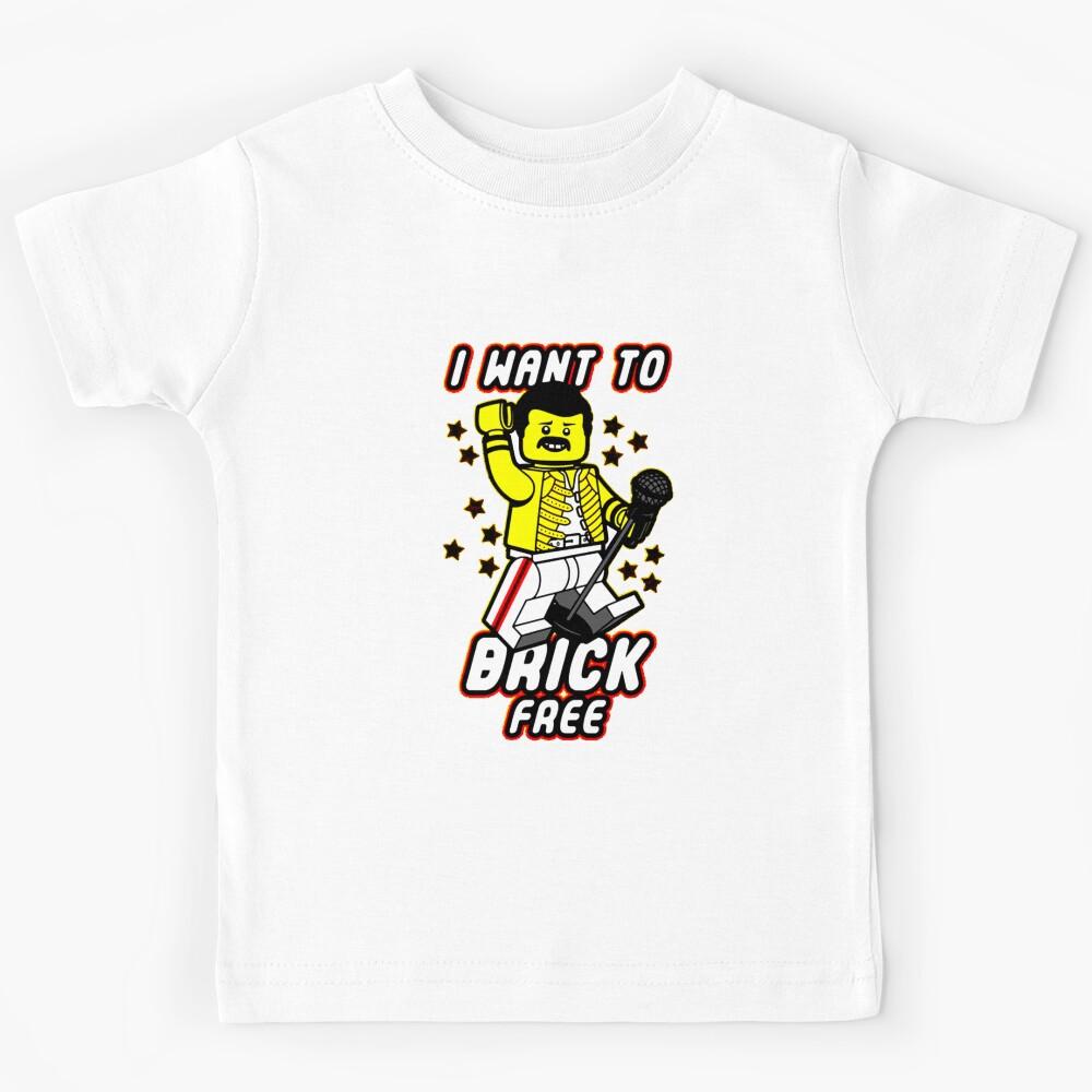 I Want To Brick Free Kids T-Shirt 110