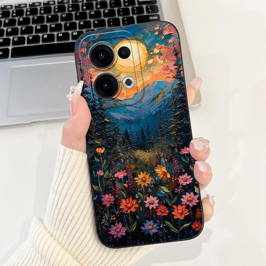 For Oppo Reno 13 Pro 5G Case CPH2697 Luxury Fashion Candy Painted Cover Soft TPU Phone Case For Oppo Reno 13 Reno13 Pro 5G Shell