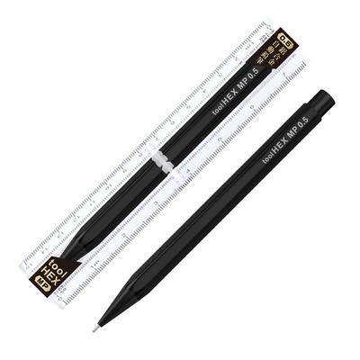 Mechanisches Werkzeug Extrem Schwarz IWI-8F990PP5-0B Bleistift, 0,5 mm Sechskant,