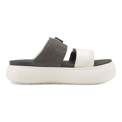 Wildleder Mayu Sandal Marshmallow Dark Shadow Damen Sneakers Weiß Elfenbein-Glow 383380-01
