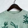 Autumn and Winter Round Neck Long Sleeved Christmas Sweater New Year Snowflake Deer Jacquard Knitted Pullover 3572