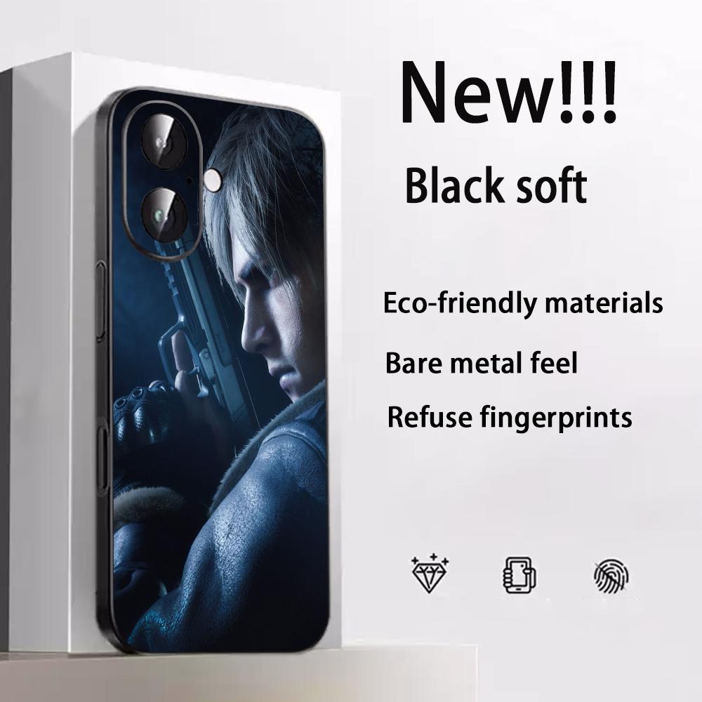Resident Evil 9 Hot Game Poster Phone Case For iPhone 17 16 E 15 14 13 12 Plus Mini Pro Max Soft Black Shockproof Cover