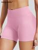 Dfyne Damen High-Waist Nahtlose Yoga-Shorts - Hüfthebend, Enganliegende Fitnessbekleidung