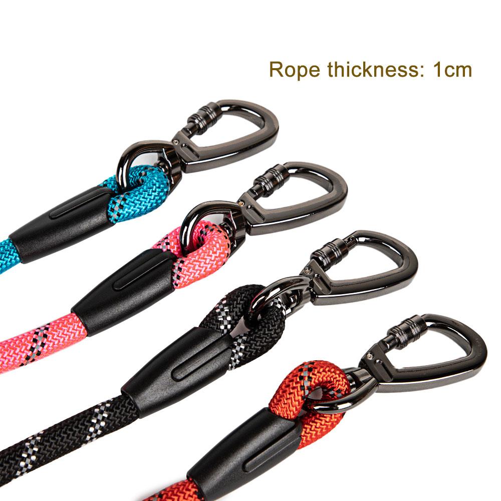 3/5m Rope Dog Leash with Soft Padded Handle Highly Reflective Heavy Duty Dog Rope Leash for Small Medium Large Dog Accessories