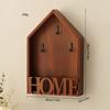 Nordic Wooden Wall Hanging Storage Box with Hooks Entrance Hallway Keys Holder Rack Sundries Organizer Cabinet Home Decor