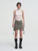 TUOMIO Micro Mini Cargo Skirt [Khaki]