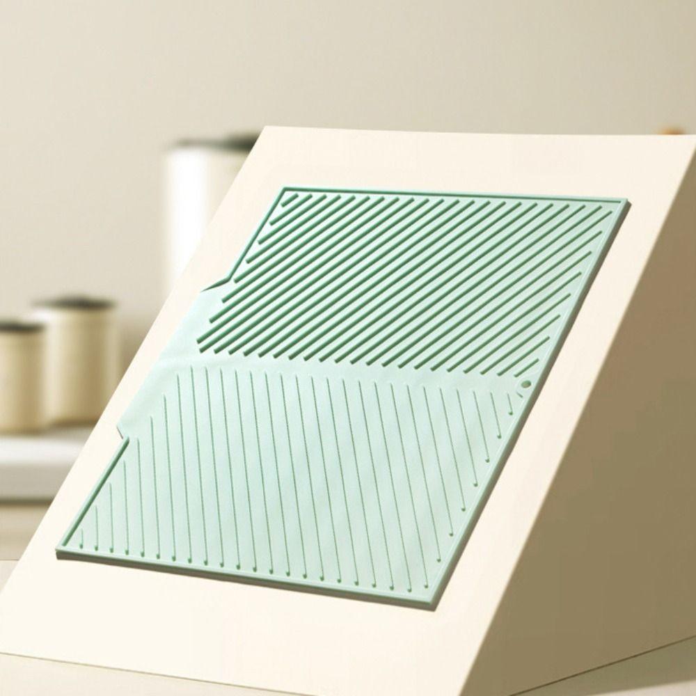 Anti-slip Silicone Draining Pad Thickened Cup Storage Pad Kitchen Accessory Placemats  Bathroom