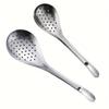 Stainless Steel Skimmer Spoon with Handle - Durable, Heat-Resistant Colander for Efficient Cooking & Draining