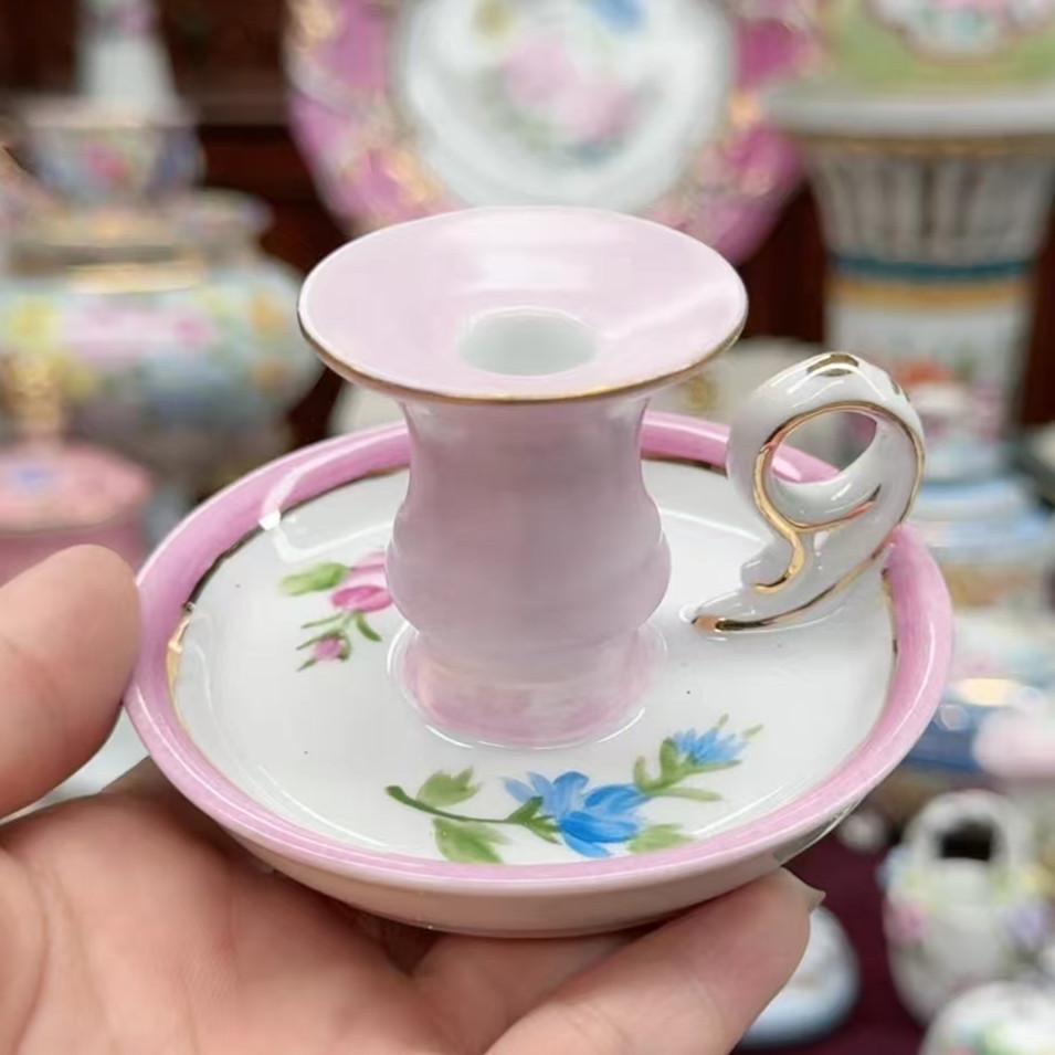 Ceramics Flower Jewelry Storage Box Vase Teapot Flower Basket Jewelry Case Storage Jewelry Organizer Display Home Decor Ornament