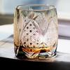 Hand-Carved Edo Kiriko Crystal Whiskey Glass