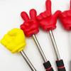 Stainless Steel Finger Reading Sticks Telescopic Rod Finger Design Teaching Stick Whiteboard Hand Pointer School Office Supplies