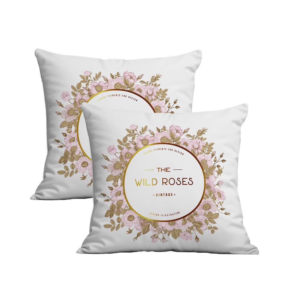New Creative European Retro Floral Pillowcase Double-sided Printed Home Cushion Pillowcase Multiple Styles Available