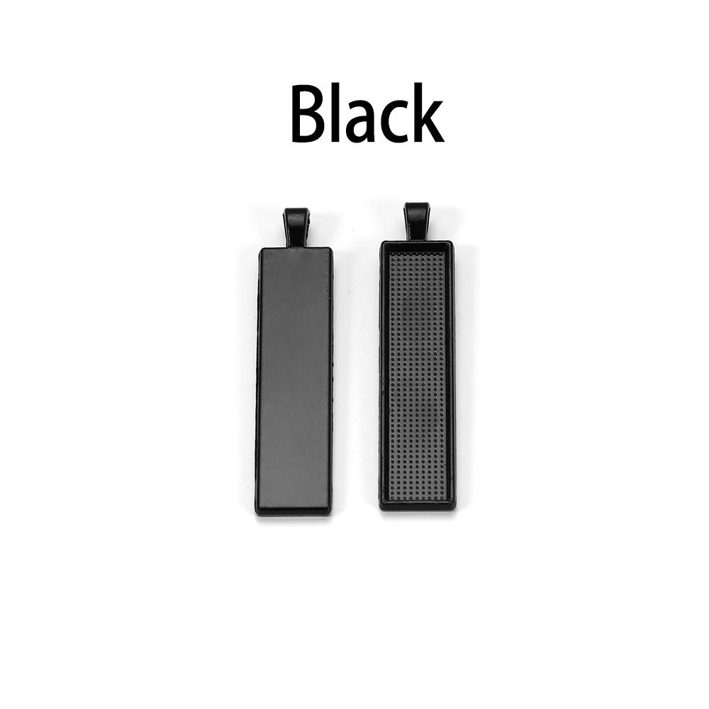 

5pcs/lot 10*50mm Cameo Rectangle Bezels Порожній кулон Кабошон Основа Налаштування для виготовлення ювелірних виробів Аксесуари Постачання