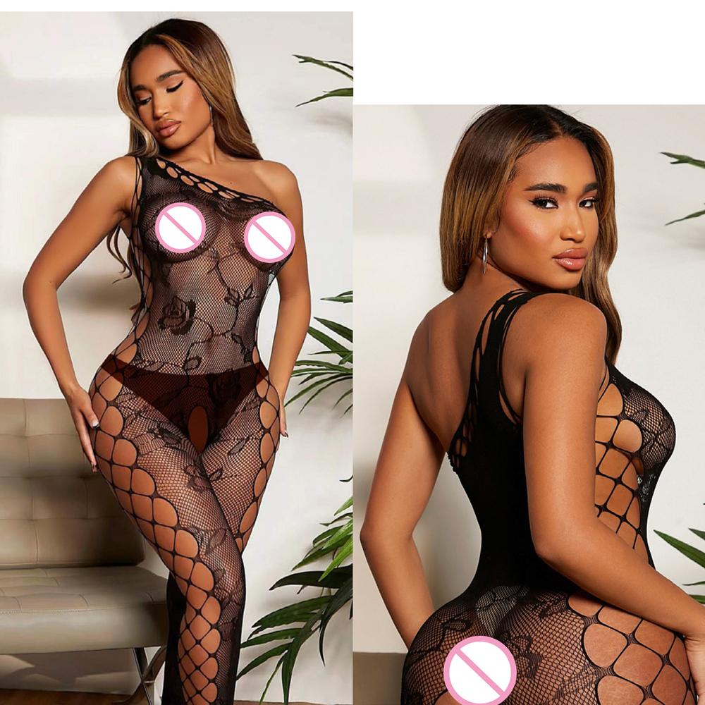 Y2K Sexy Bodysuit Lace Lingerie Sheer Sexy Bodystockings Transparent Jumpsuits Women'S Underwear Erotic Bodycon Porno Costumes