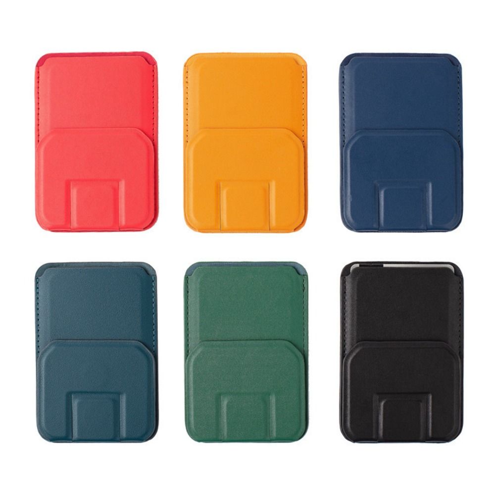 Phone Pocket Wallet Case PU Leathe Cell Phone Pouch Portable Phone Bracket  Phone Accessories