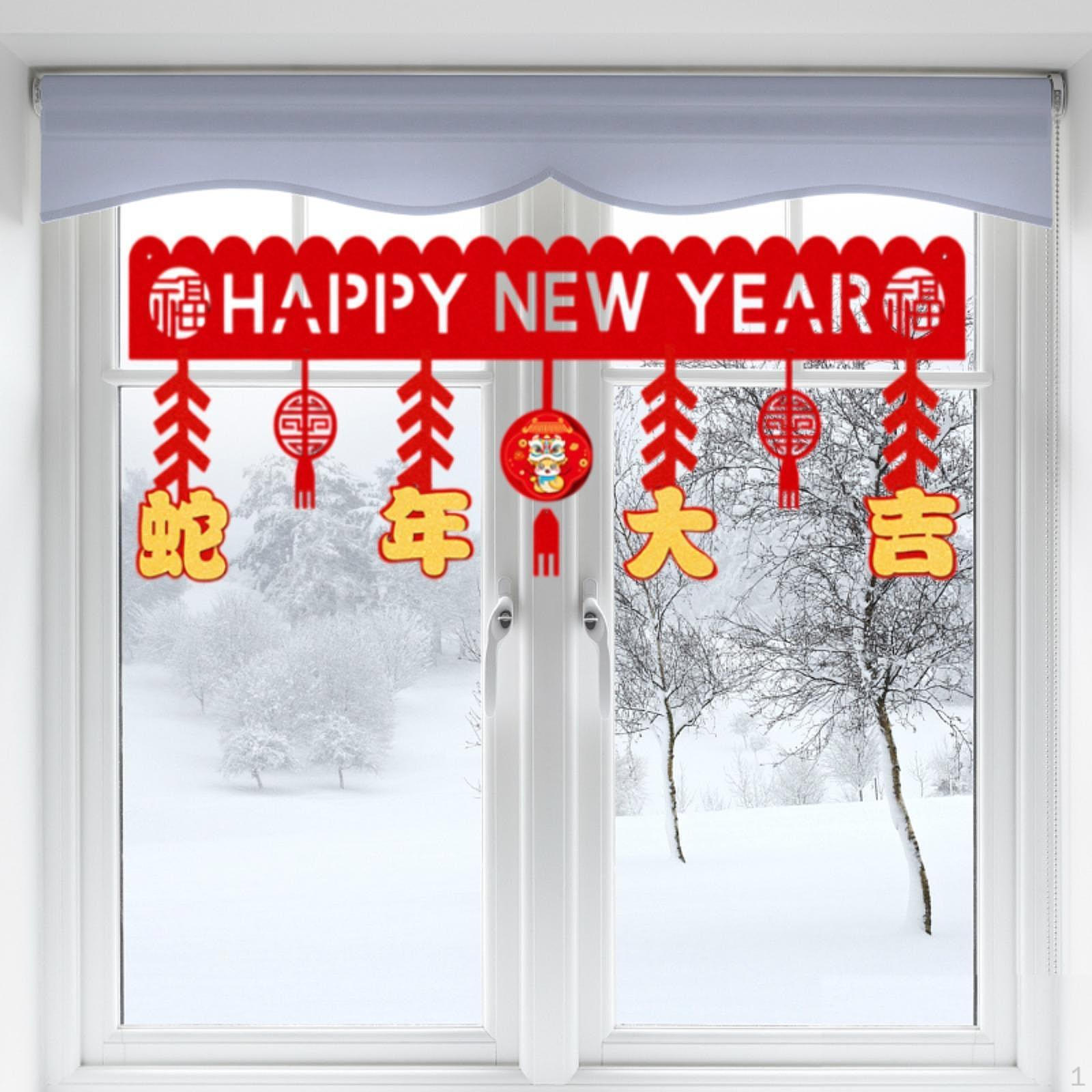 

Китайский Год Баннер Гирлянда Весенний Фестиваль Фетр Подвески Настенные для Спальни Рождество Style C