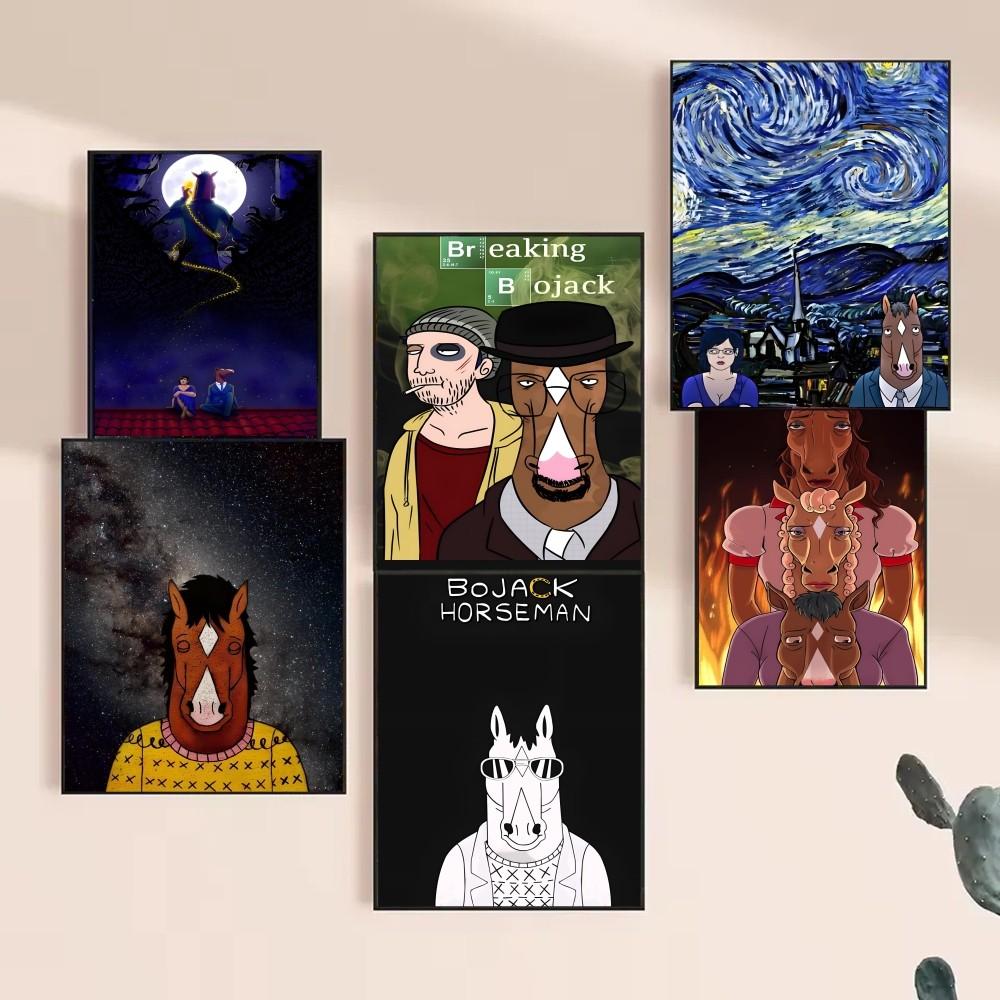 1 stück Lustige B-BoJack Horseman Poster HD Poster Home Room Bar Cafe Decor Kunst Wand Malerei Bild