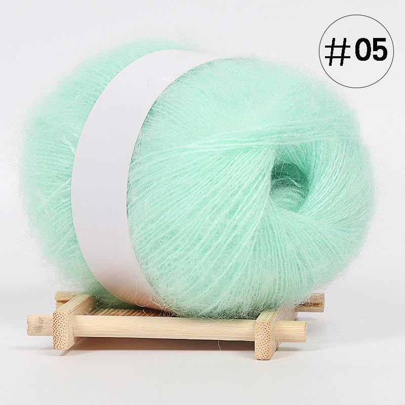 5Pcs Baby Mohair, Hand-woven DIY Sweater Scarf Thread Baby Thread Fine Wool