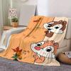 1pc Chip and Dale Printing Blanket - Soft, All-Season Throw for Living Room, Bedroom,Personalized Gift with Adorable Cartoon Design