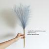 Wabi-Sabi Retro Floral Arrangement with Eucalyptus & Reed Grass for Home Decor & Photography