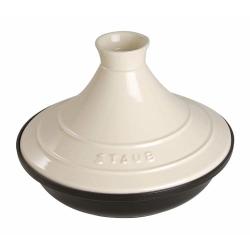 Staub "Ivory Tagine Pot, 20cm" with Handles, Enamel, Induction Compatible [Official Japanese Product] Specialty 40509-394