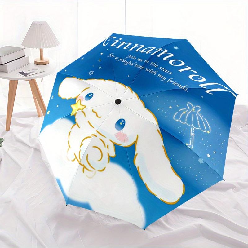

1pc Star Cinnamoroll Automatic Opening and Closing Folding - A Good Choice for Gifts, Fashionable and Convenient Umbrella With Cute Cartoon Characters