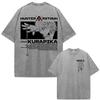 Japanese Anime Hunter X Hunter Kurapika Vintage Washed T Shirt Men Women Clothing Fashion Oversized Cotton Short Sleeve T-shirts