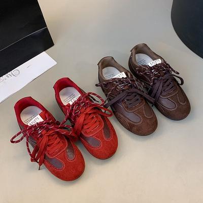 Non-slip and Versatile German Training Shoes for Women 2025 New Women's Soft Sole Lightweight Casual Flat Single Shoes