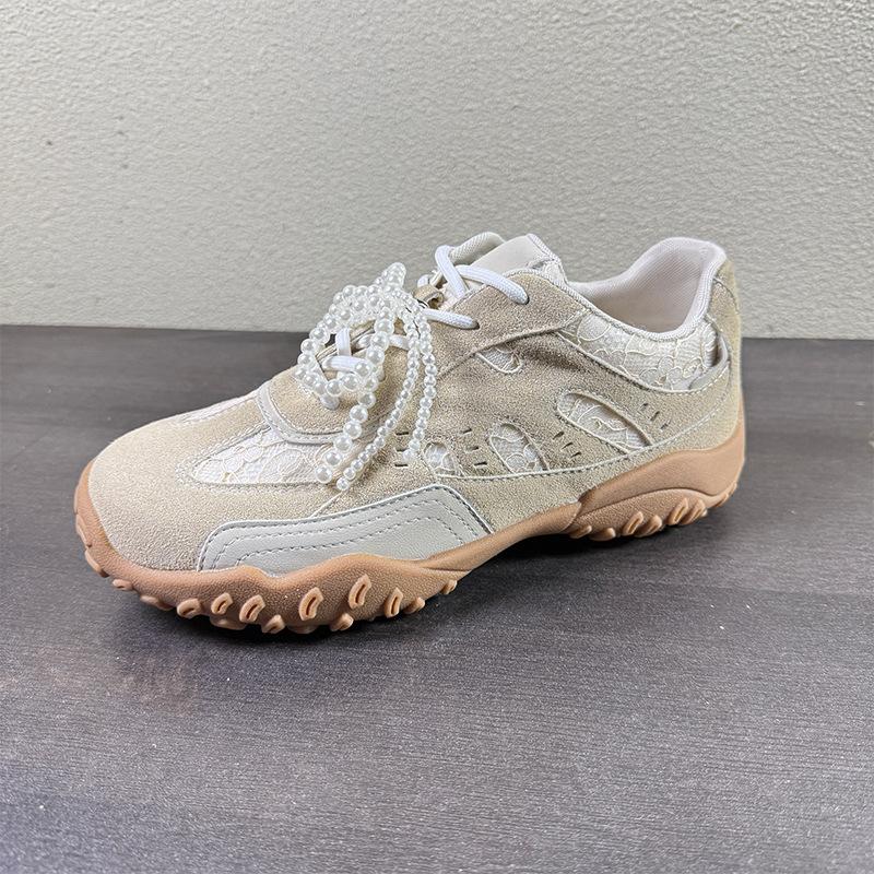 

Немецкие кроссовки с толстой подошвой серебристого цвета для женщин 2025 года с новой серповидной подошвой для увеличения высоты повседневной обуви Forrest Gump 40 абрикосовый