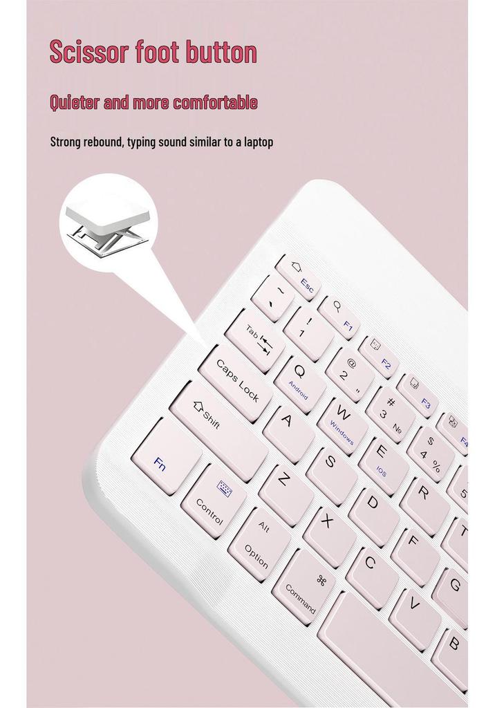 Universal Silent Bluetooth Keyboard & Mouse Set for iPad, Huawei, and Tablets