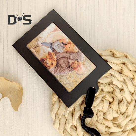 Family Tree Picture Frame Metal Tree Photo Frame Stand with 6 Ornamental 1.77" X 2.56"/2.17" X 3.15" Frames for Wall Table Decor