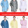 Women's Dustproof Antistatic Isolation Gown for Laboratory and Cleanroom Protection